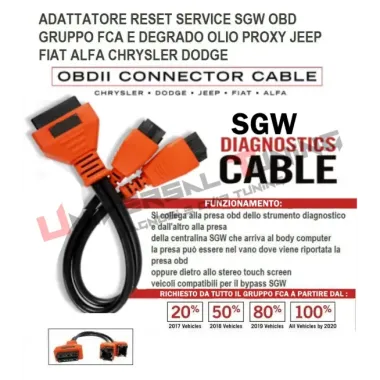 CAVO SGW PER RESET SERVICE OLIO Chrysler - Dodge - Jeep - Fiat -Alfa -Lancia