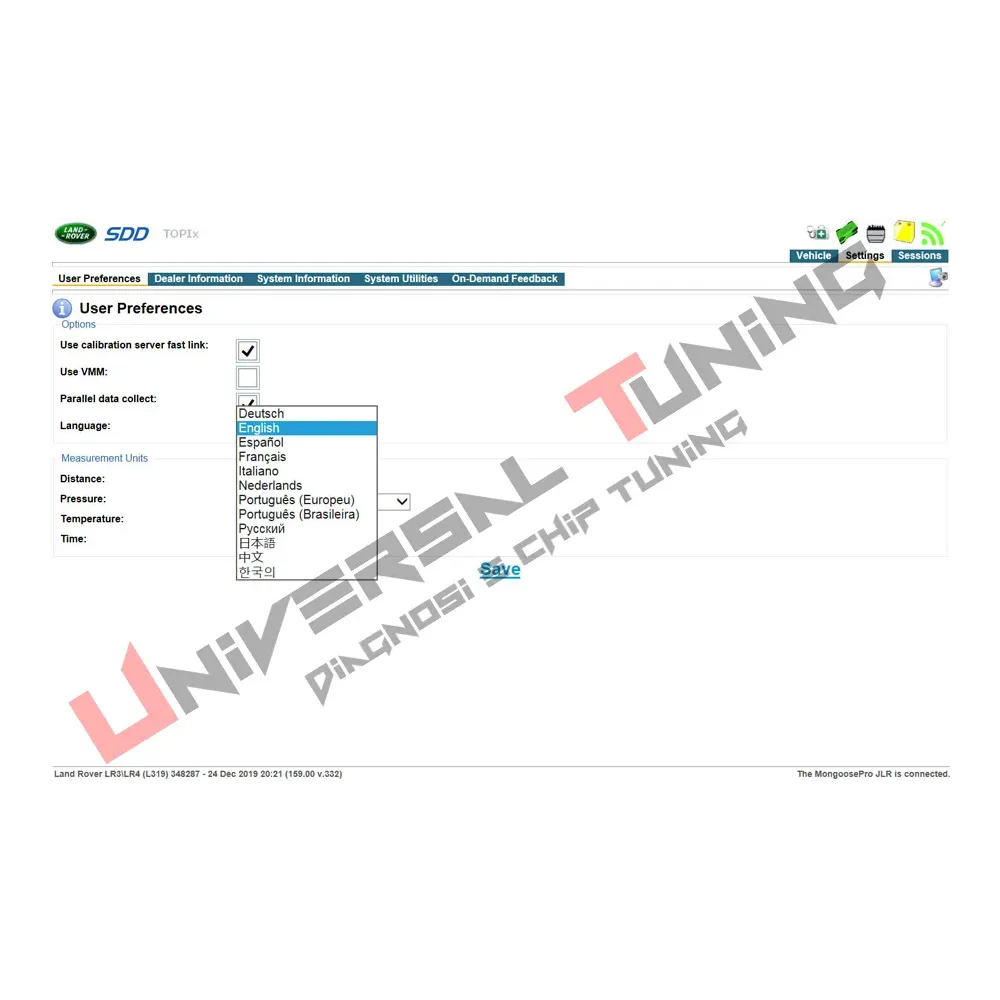 SDD Jaguar-Land Rover