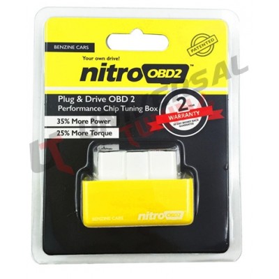 Nitro OBD 2 Modulo aggiuntivo Performance Chip Tuning Box per Auto Benzina Diagnostic ECU 2015