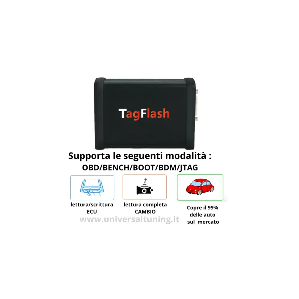 Programmatore ECU TAGFLASH per AUTO CAMION MOTO TRATTORI BARCHE