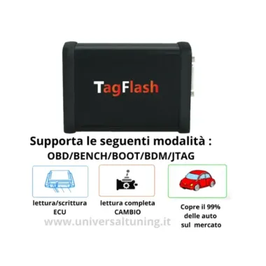 Programmatore ECU TAGFLASH per AUTO CAMION MOTO TRATTORI BARCHE