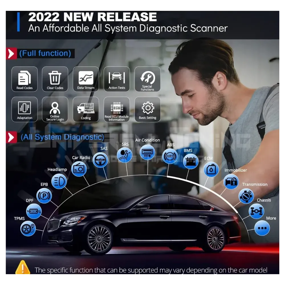 DIAGNOSI MULTIMARCA THINKDIAG 2 PRO 2024 BLUETOOTH + TABLET 10"