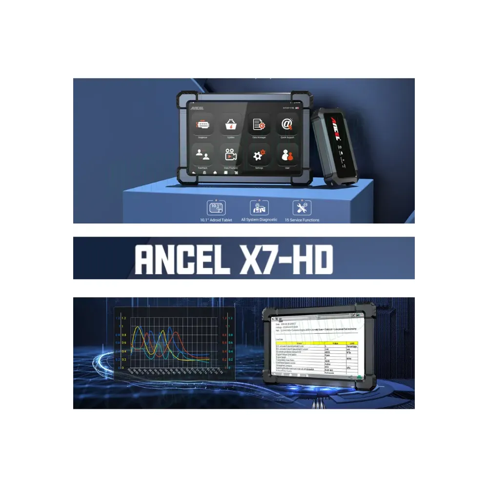 ANCEL X7HD DIAGNOSI CAMION MULTIMARCA CAMION, VAN, AUTOBUS, MEZZI INDUSTRIALI, MEZZI AGRICOLI