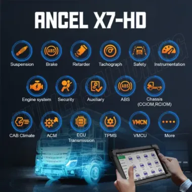 ANCEL X7HD DIAGNOSI CAMION MULTIMARCA CAMION, VAN, AUTOBUS, MEZZI INDUSTRIALI, MEZZI AGRICOLI