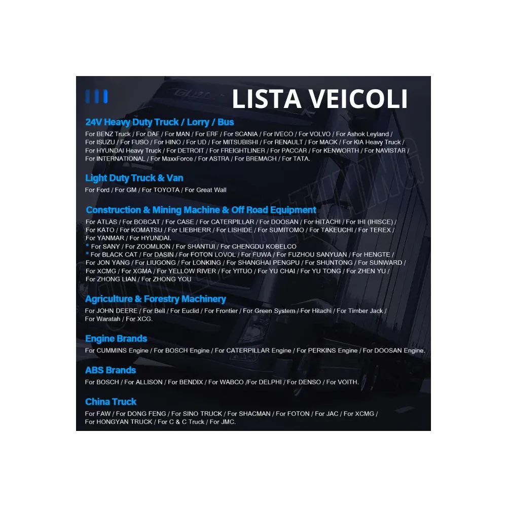 ANCEL X7HD DIAGNOSI CAMION MULTIMARCA CAMION, VAN, AUTOBUS, MEZZI INDUSTRIALI, MEZZI AGRICOLI