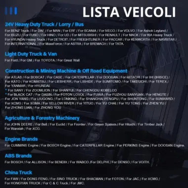 ANCEL X7HD DIAGNOSI CAMION MULTIMARCA CAMION, VAN, AUTOBUS, MEZZI INDUSTRIALI, MEZZI AGRICOLI
