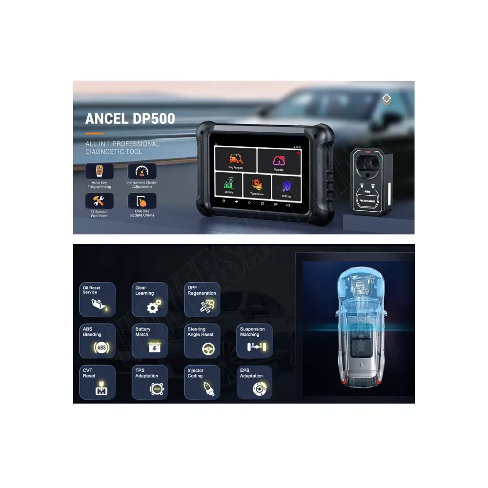 ANCEL DP500 PROGRAMMATORE CHIAVI AUTO 3 IN 1 MULTIMARCA