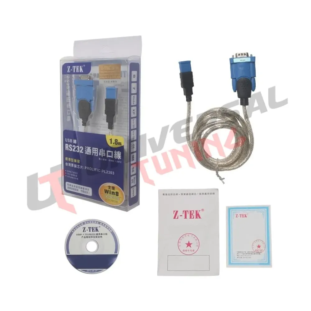 Z-TEK USB1.1 To RS232 Convert Connector per Honda HDS, MB STAR C3, NEC COM