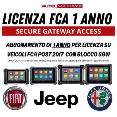 LICENZA AUTEL PER ACCESSO AL SECURE GATEWAY FCA/STELLANTIS