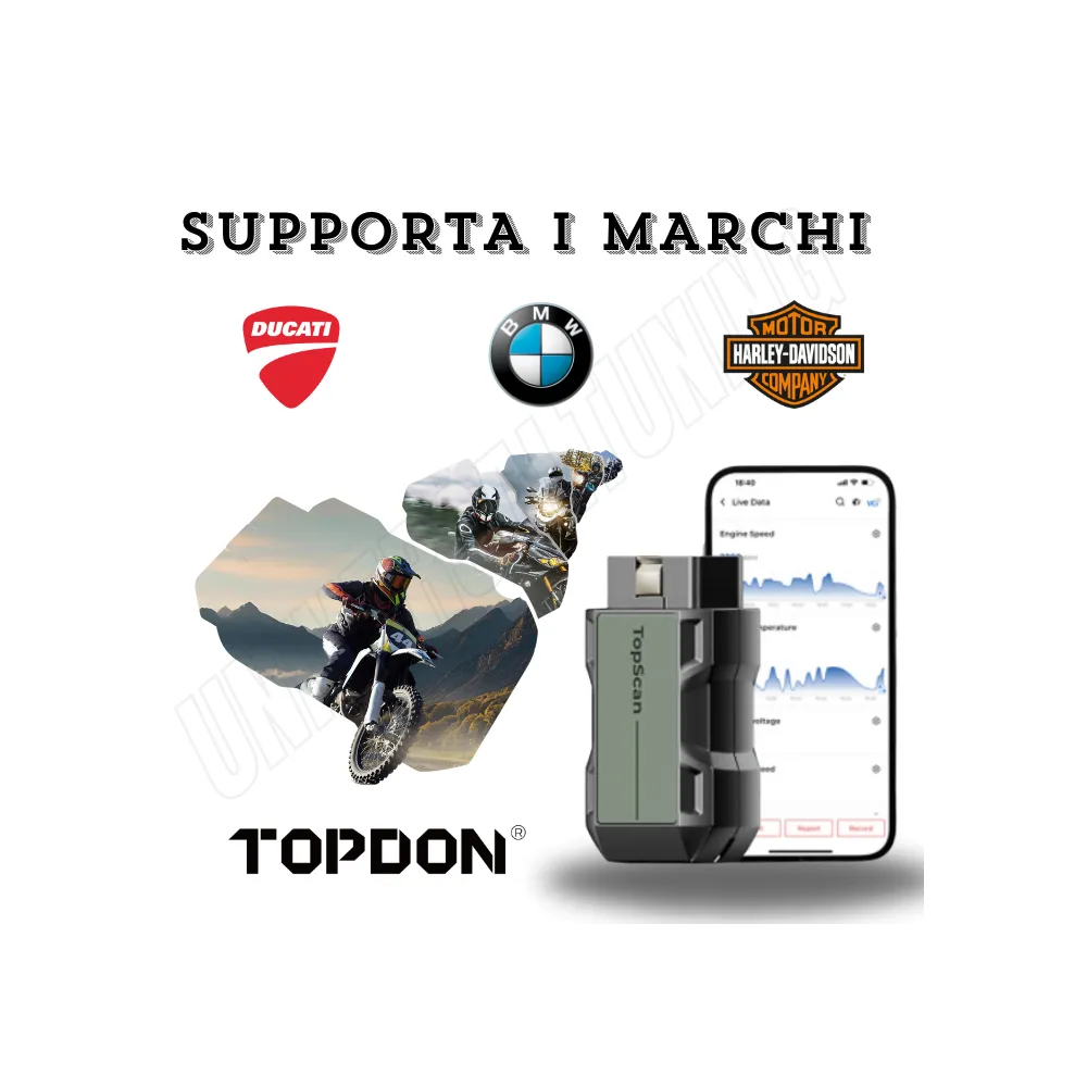 TOPDON MOTO TOPSCAN MULTIMARCA PER DUCATI-BMW-HARLEY DAVIDSON