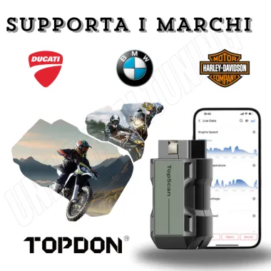 TOPDON MOTO TOPSCAN MULTIMARCA PER DUCATI-BMW-HARLEY DAVIDSON
