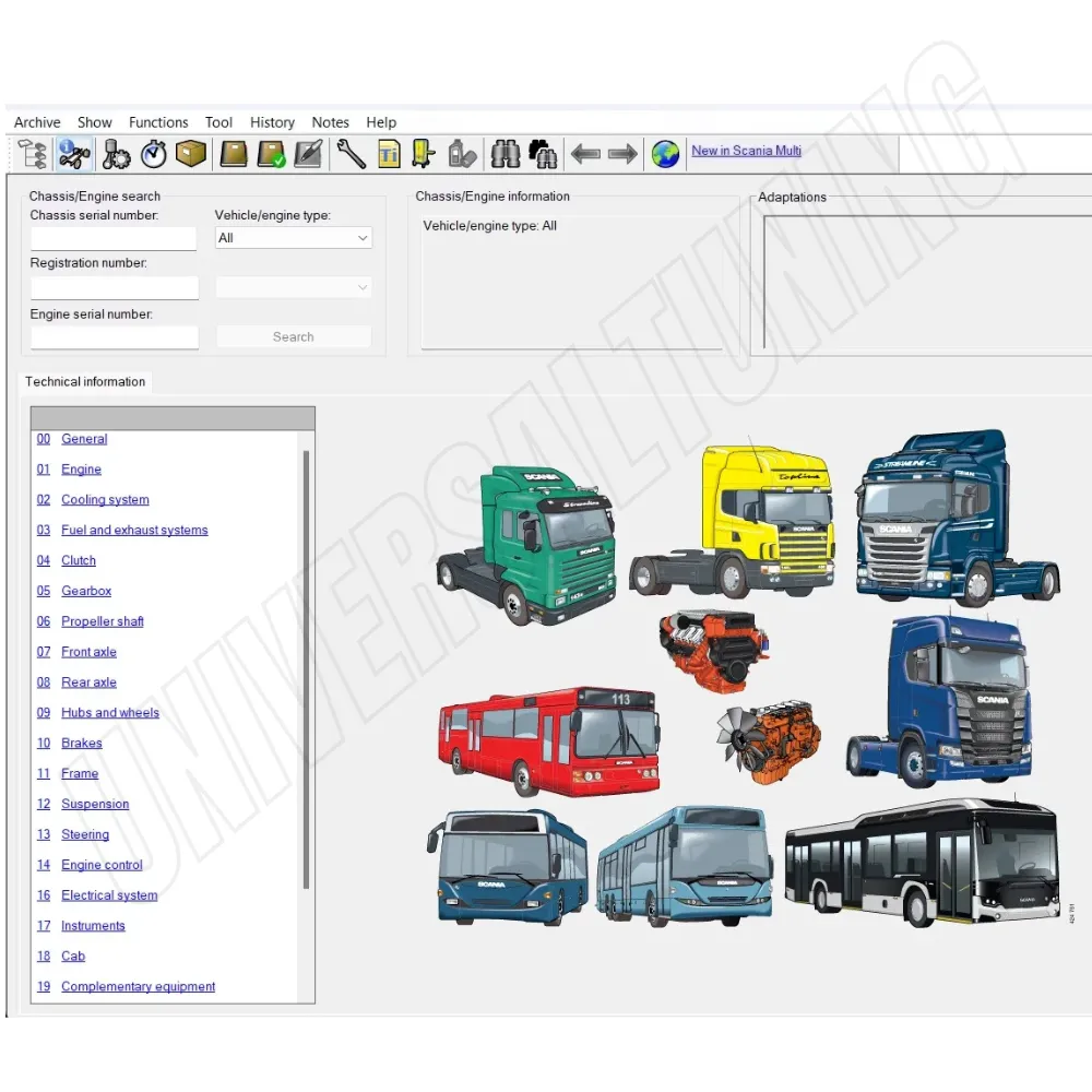 SCANIA MULTI Ricambi e Manuali Professionali 2024
