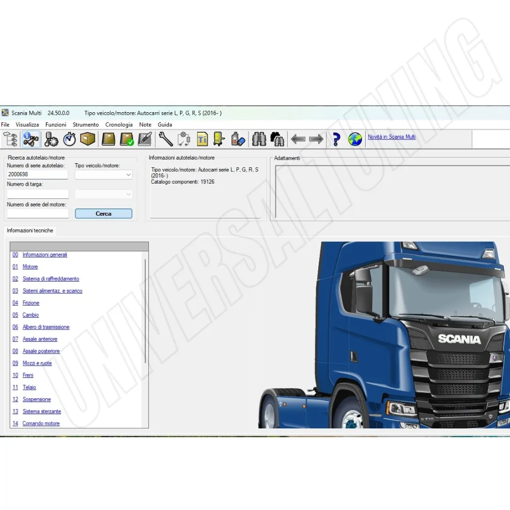 SCANIA MULTI Ricambi e Manuali Professionali 2024