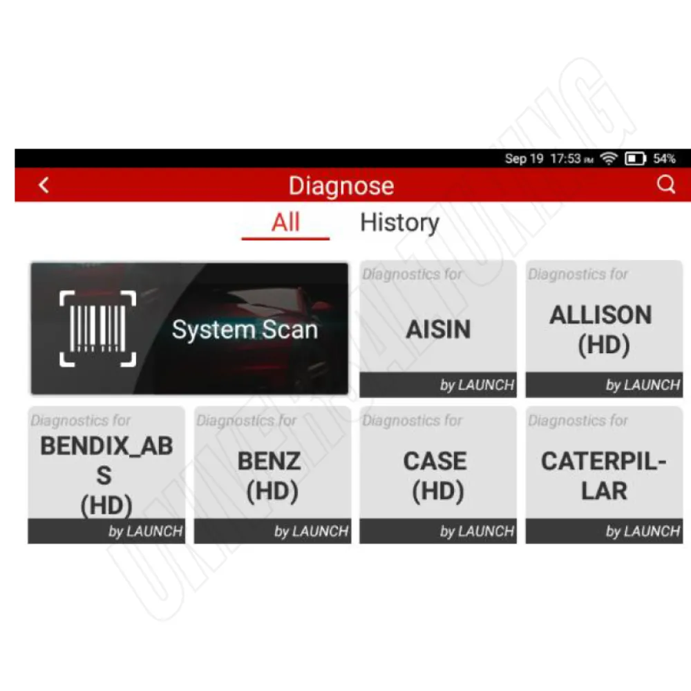 LAUNCH CRP129HD DIAGNOSI MULTIMARCA CAMION, VAN, AUTOBUS, MEZZI INDUSTRIALI