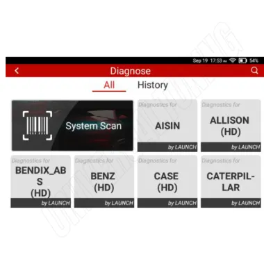 LAUNCH CRP129HD DIAGNOSI MULTIMARCA CAMION, VAN, AUTOBUS, MEZZI INDUSTRIALI