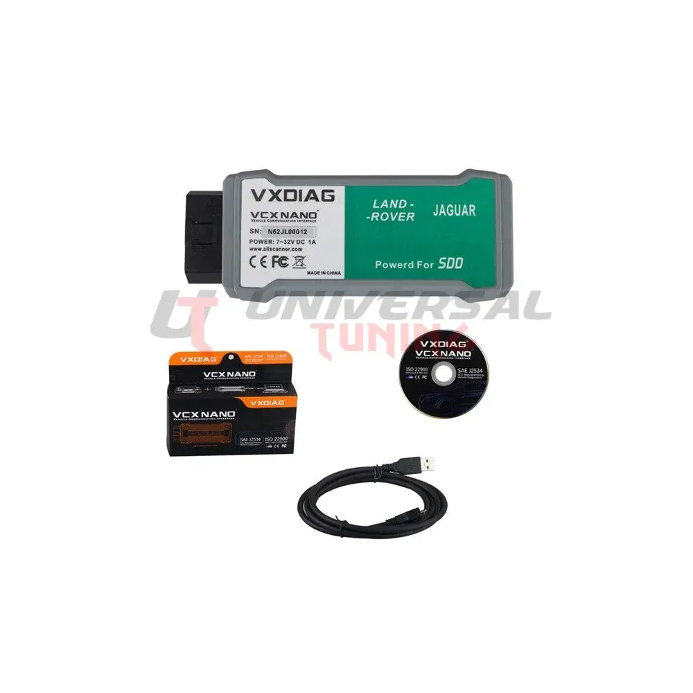 VXDIAG VCX NANO per Land Rover e  Jaguar Software V168