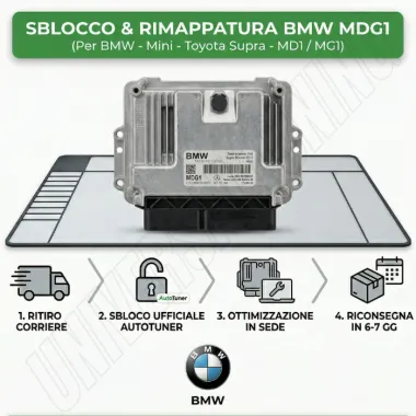 Servizio sblocco e rimappatura professionale BMW MDG1 MD1 MG1 - Universal Tuning
