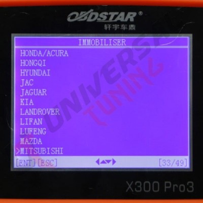 OBDSTAR X300 PRO3 Key Master con Immobiliser + Regolatore ContaChilometri +EEPROM/PIC+OBDII