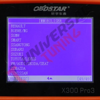 OBDSTAR X300 PRO3 Key Master con Immobiliser + Regolatore ContaChilometri +EEPROM/PIC+OBDII
