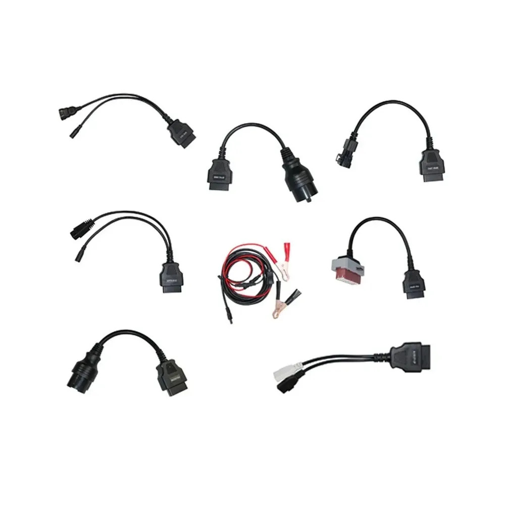 KIT CAVI AUTO 8 CAVI ADDATTATORI PER AUTO PRE- 2000 AUTOCOM CDP + DELPHI CAR
